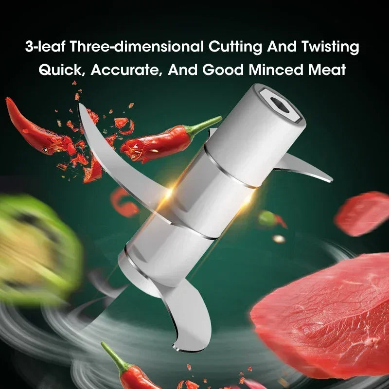 Mini Chopper – USB Rechargeable Food Grinder (250ml)