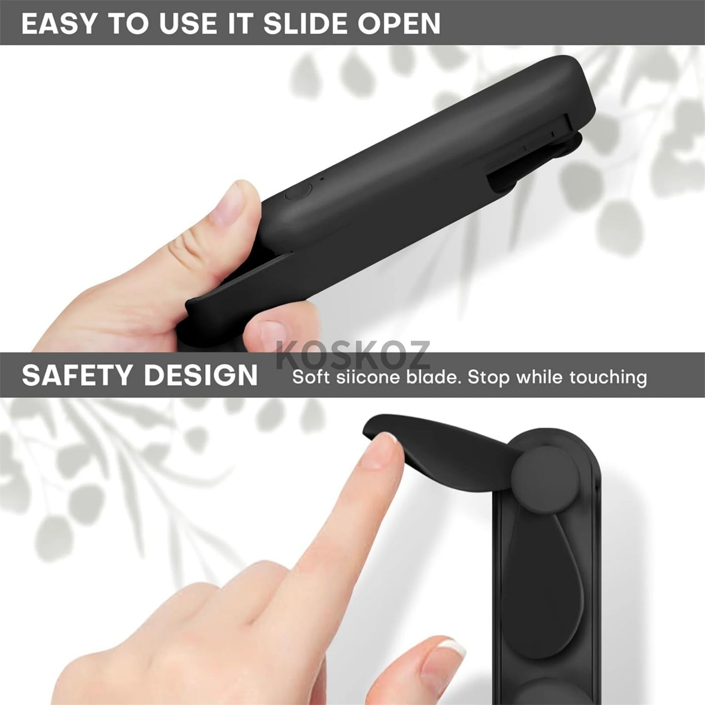 Handheld Mini Fan β USB Rechargeable Pocket Fan & Power Bank for Travel & Summer Use