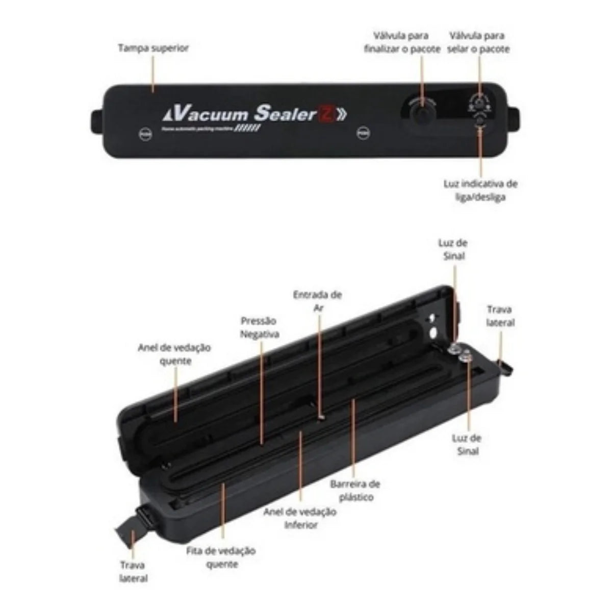 Vacuum Sealer β Automatic Food Saver, Bivolt 110/220V