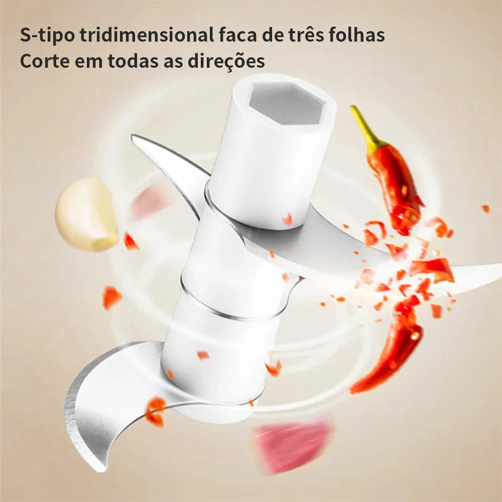 Mini Chopper – USB Rechargeable Food Grinder (250ml)