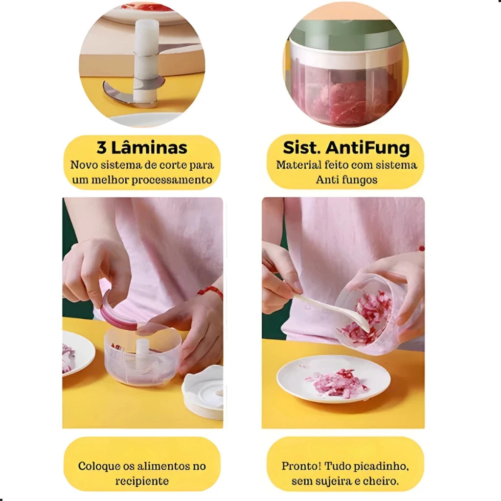 Mini Chopper – USB Rechargeable Food Grinder (250ml)