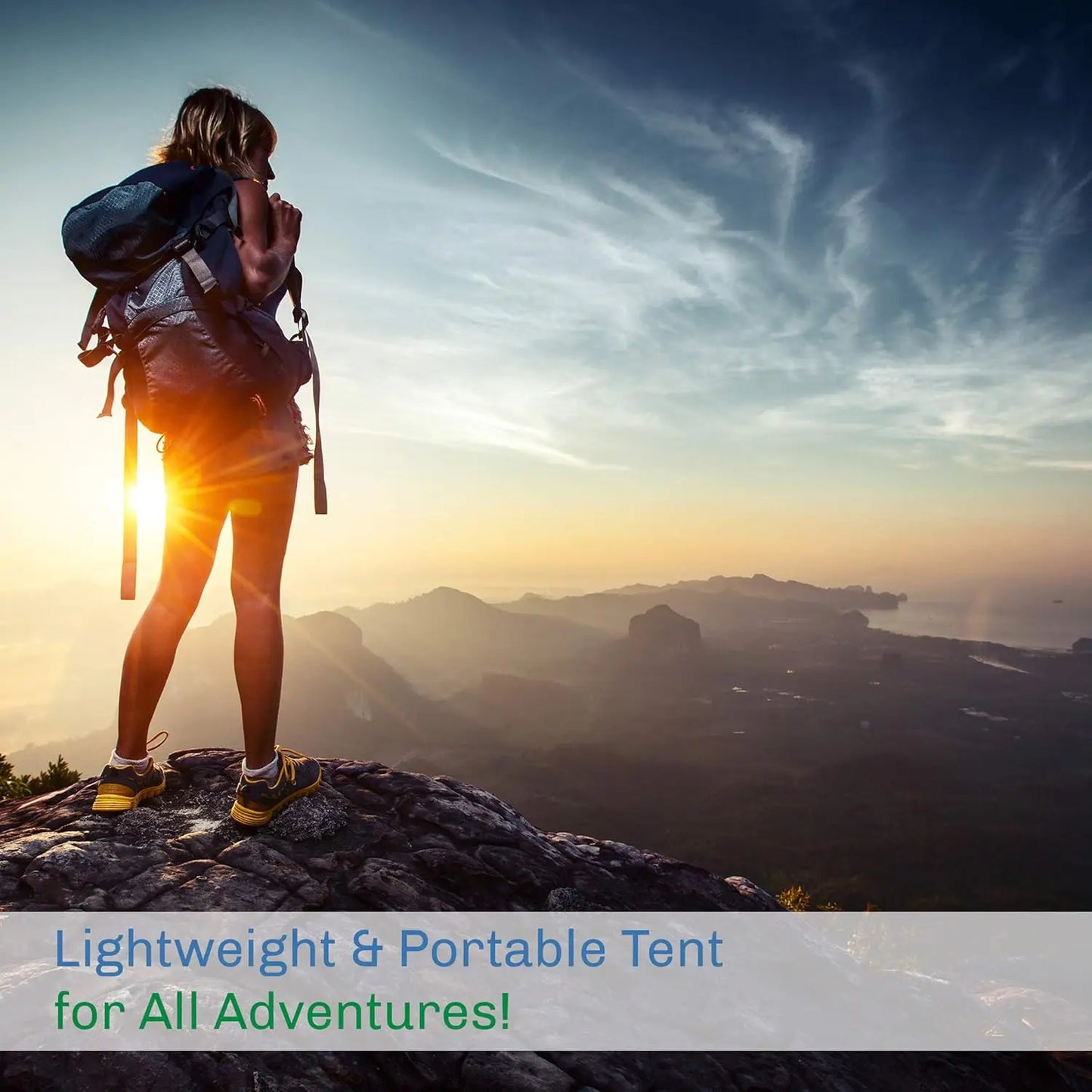 2-Person Lightweight Camping Tent β With Rainfly & Carry Bag