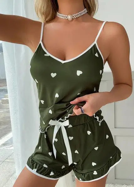BreezyBloom – Plus Size Summer Pajama Set