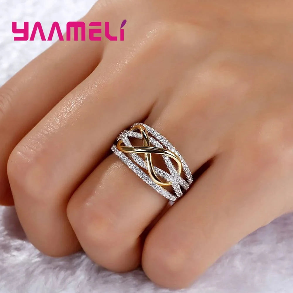 EternaLove β 925 Sterling Silver Infinity Promise Ring