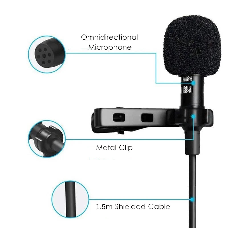 VocoMini β 1.5m Portable Lavalier Clip-On Microphone