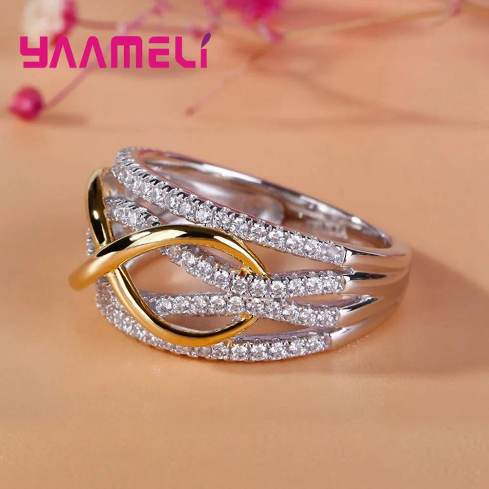 EternaLove β 925 Sterling Silver Infinity Promise Ring