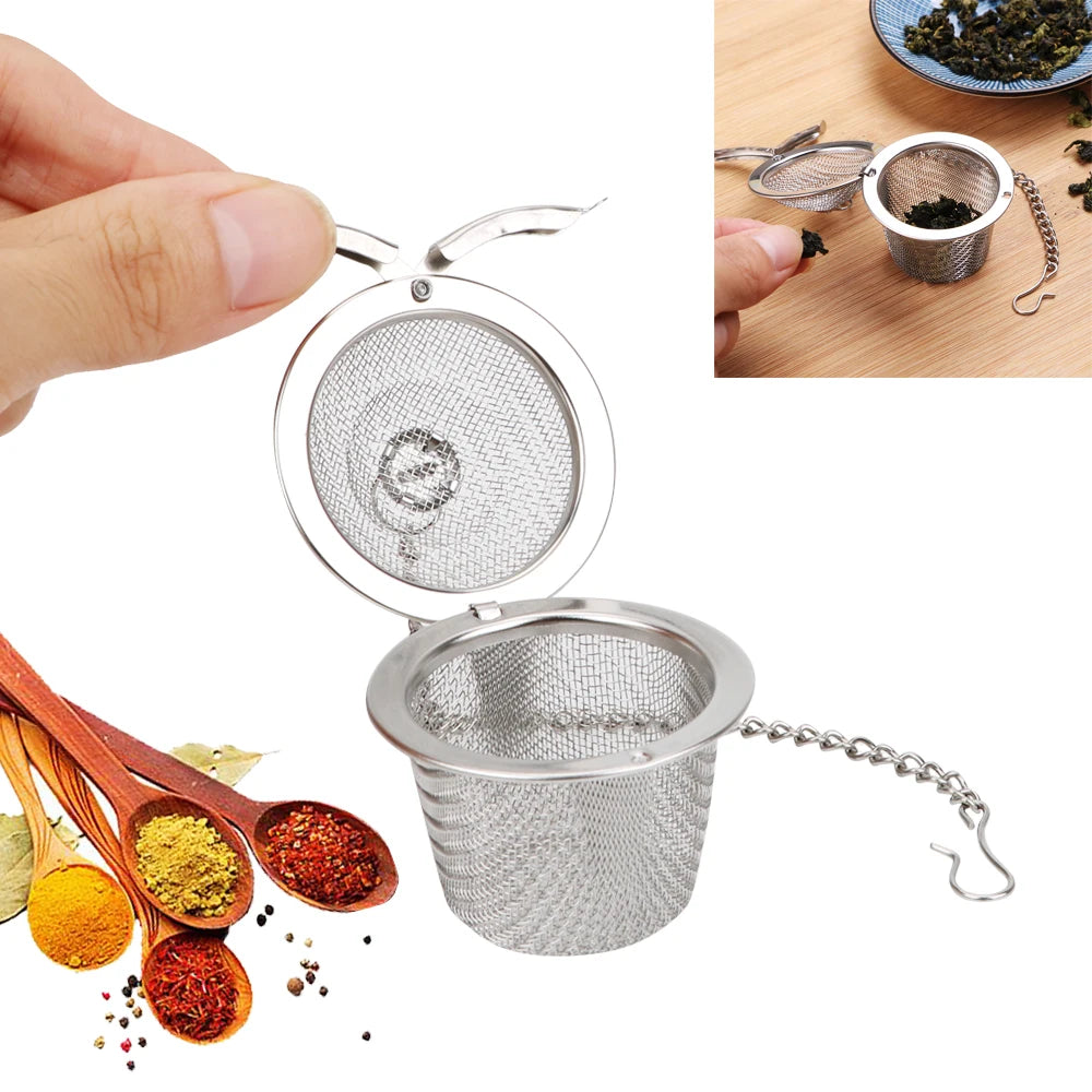 Tea Ball β Stainless Steel Mesh Spice & Herbal Strainer