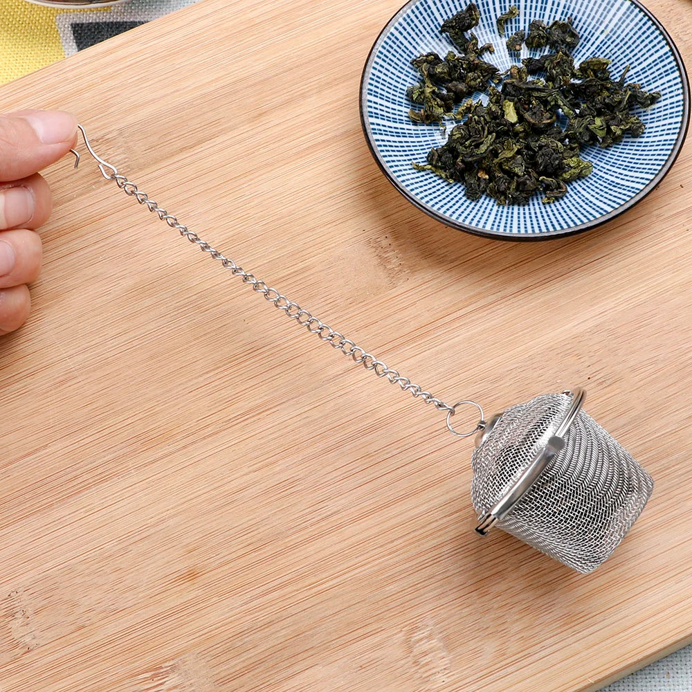 Tea Ball β Stainless Steel Mesh Spice & Herbal Strainer