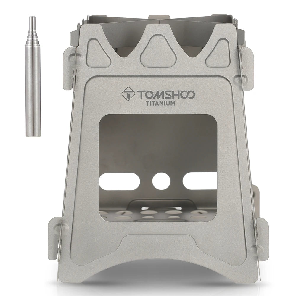 TOMSHOO Titanium Wood Stove β Ultralight Folding Camping Stove for Hiking & Cooking