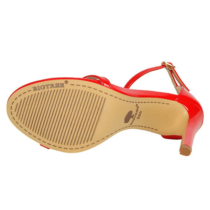 BIGTREE GlamLift β 11cm Patent Leather Stiletto Heels