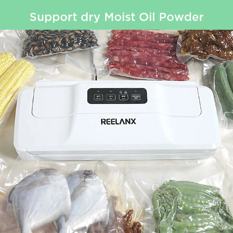 REELANX V1 Vacuum Sealer β 140W Automatic Food Packing Machine with 15 Bags