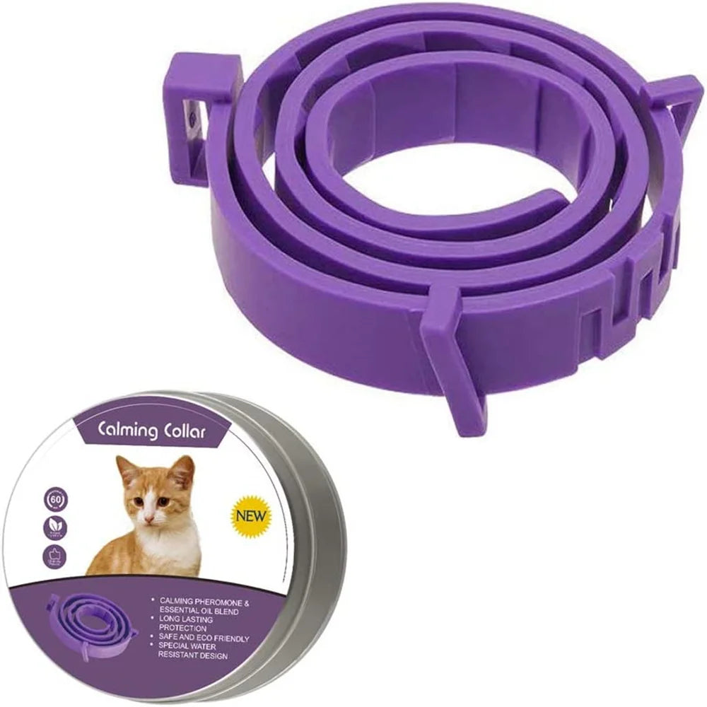 Adjustable Calming Collar for Cats & Dogs β Natural Anxiety & Stress Relief