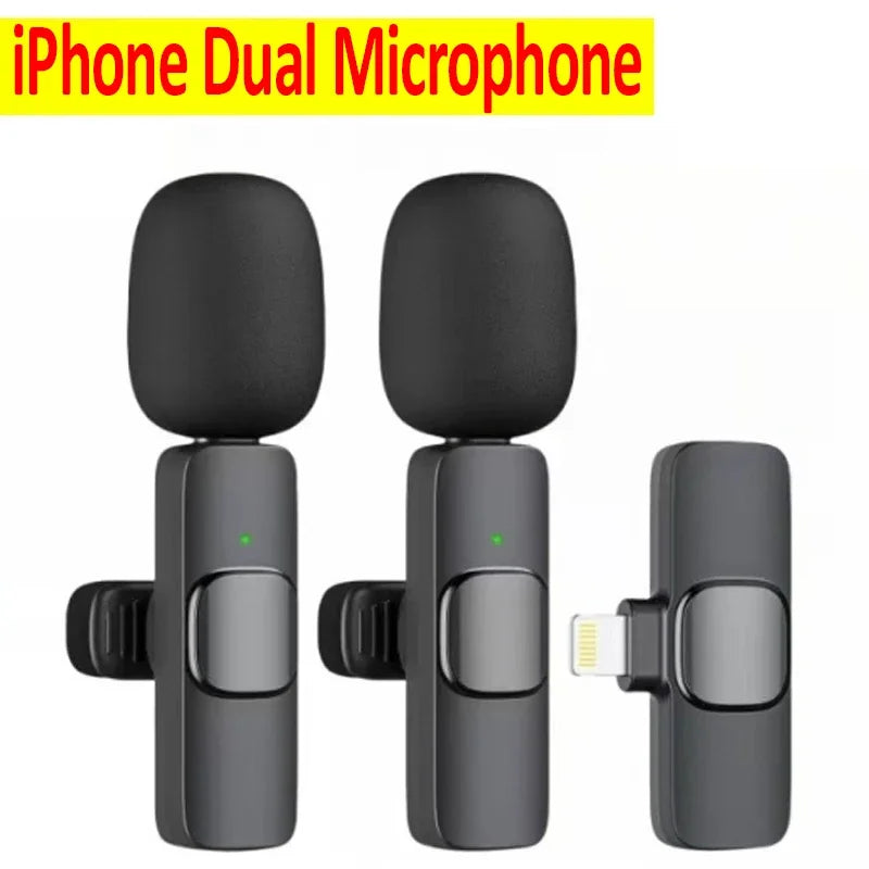 Wireless Lavalier Microphone β Noise-Canceling Mic for iPhone & Android, Ideal for Live Streaming & Content Creation