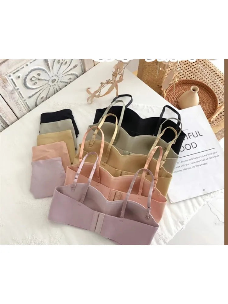 YUQI Ultra-Thin Wireless Push-Up Bralette – Summer Comfort