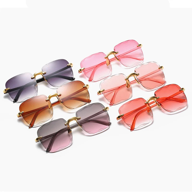 Eleglare β Rimless Gradient Sunglasses for Women