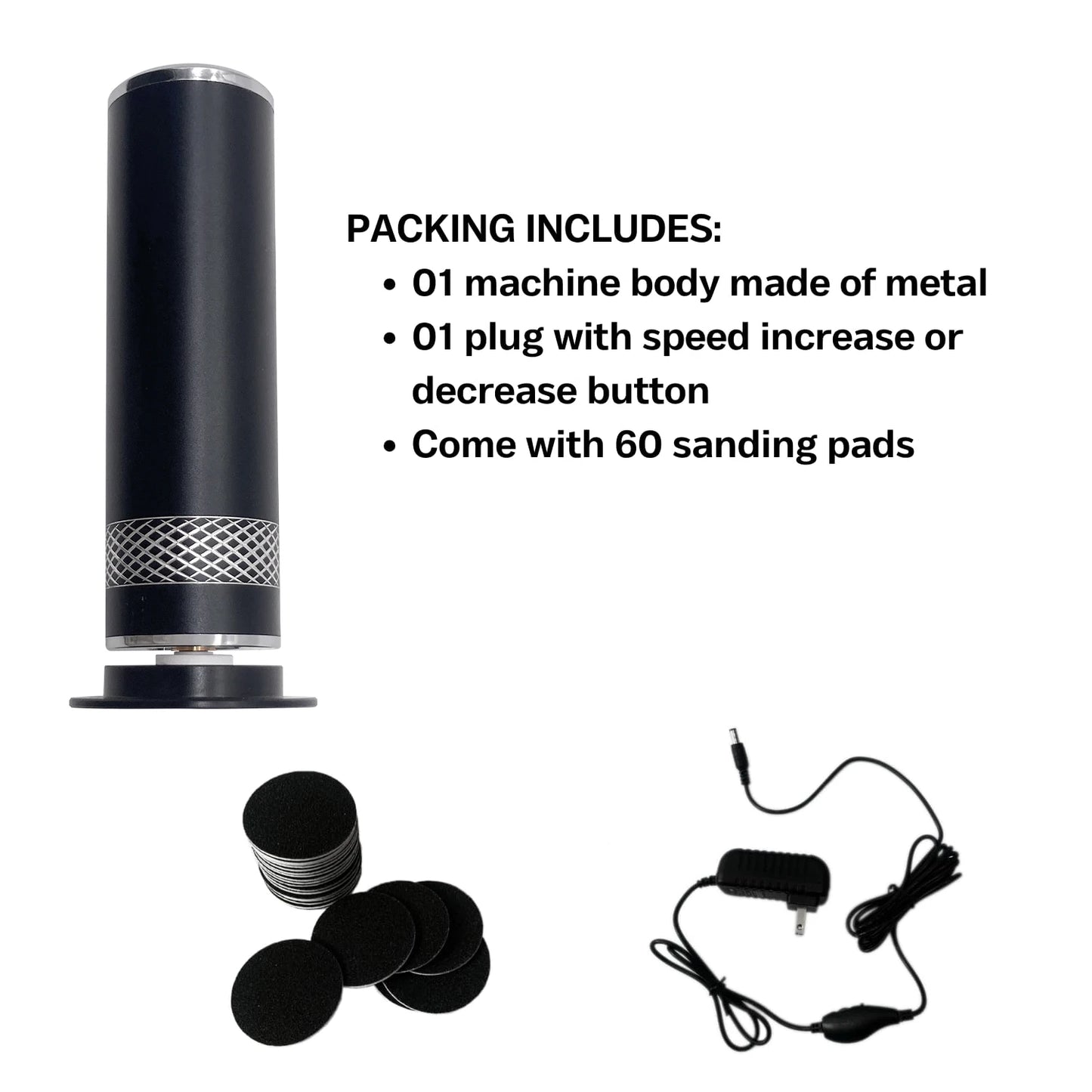 Electric Callus Remover with Speed Control β 60x Sandpaper Disks for Smooth Feet & Heels