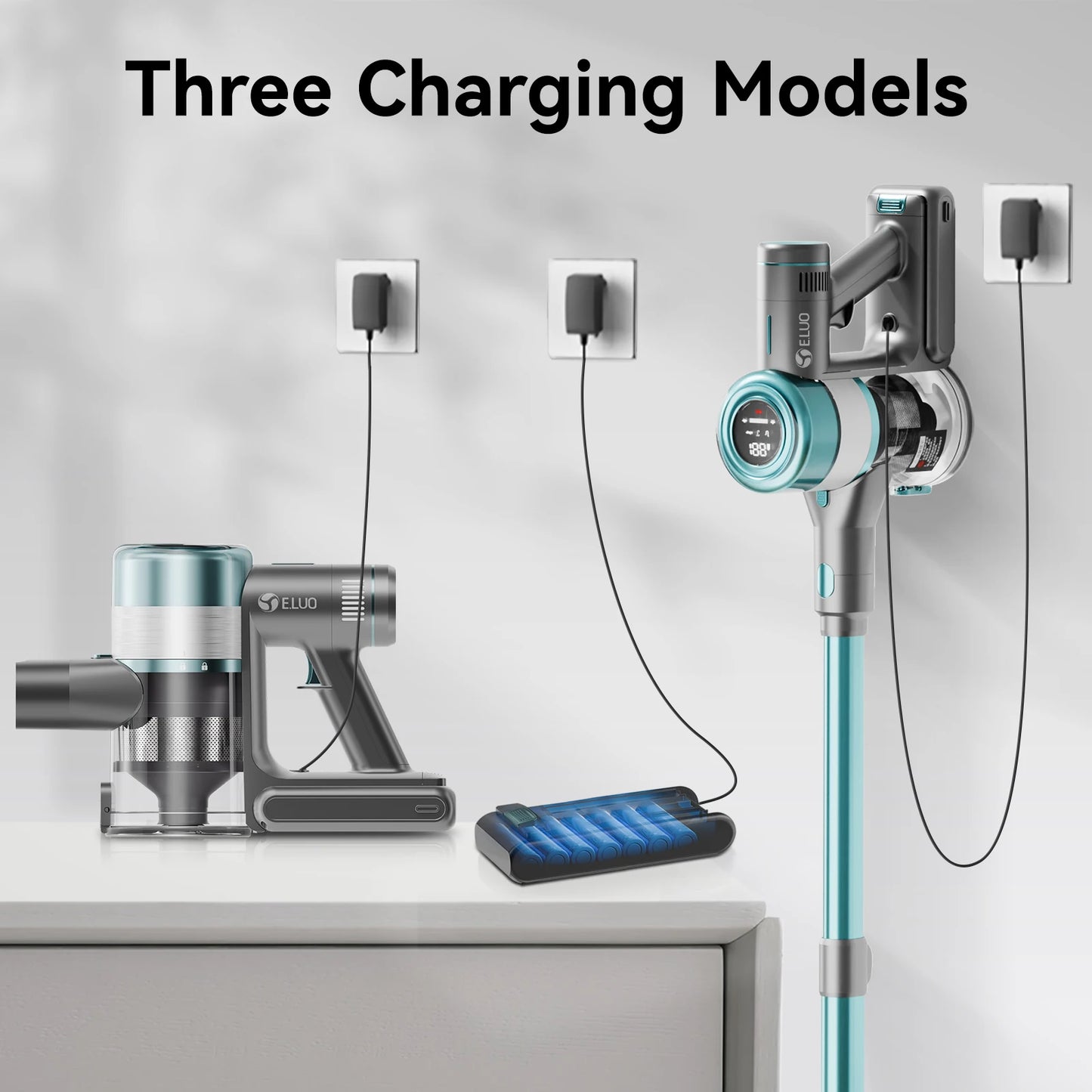 400W Cordless Stick Vacuum β β₯28KPa Suction, Touch Screen, 60min Runtime, Anti-Tangle Design