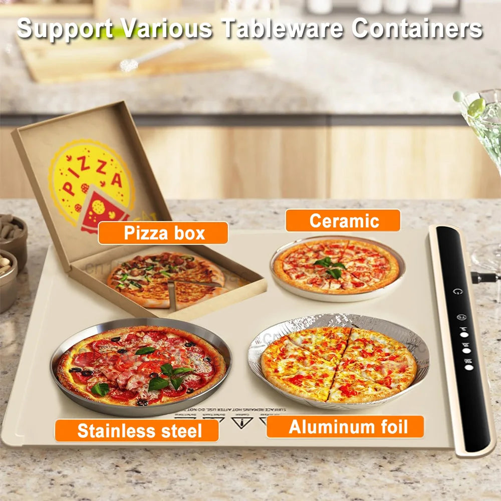 Foldable Electric Warming Tray β Portable Full-Surface Food Warmer Mat