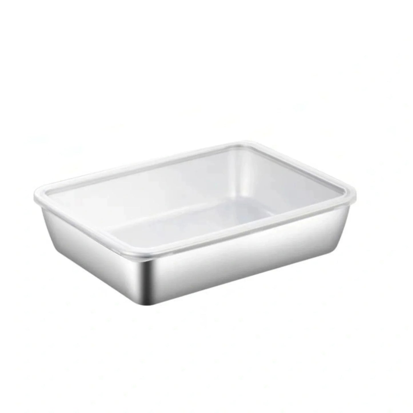 Serving Tray β Stainless Steel Rectangular Food Plate