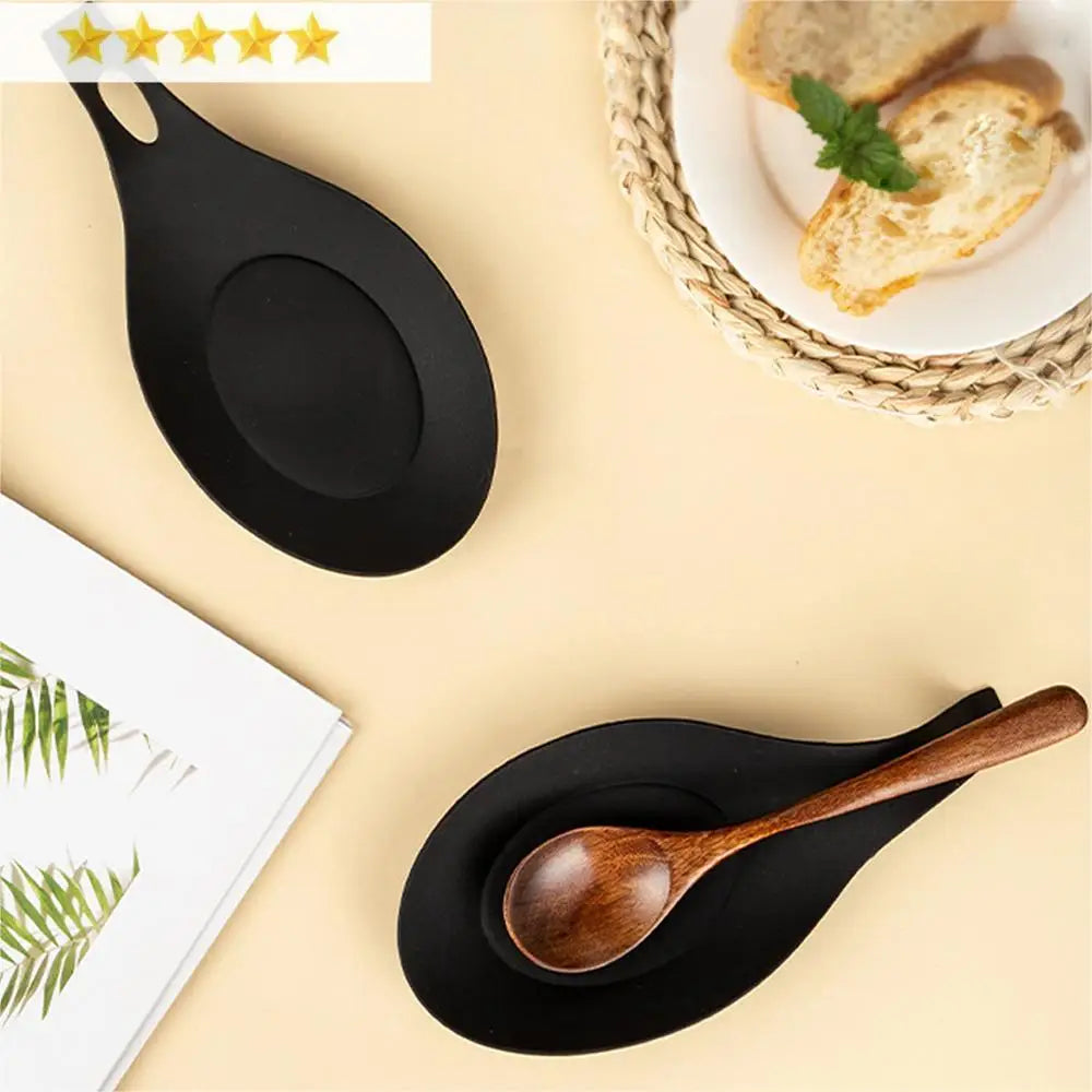 Spoon Rest – Heat-Resistant Silicone Utensil Holder