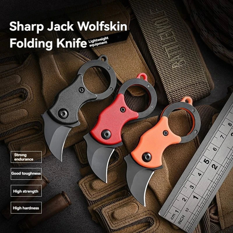 Mini Keychain Pocket Knife β Stainless Steel EDC Blade with Chain