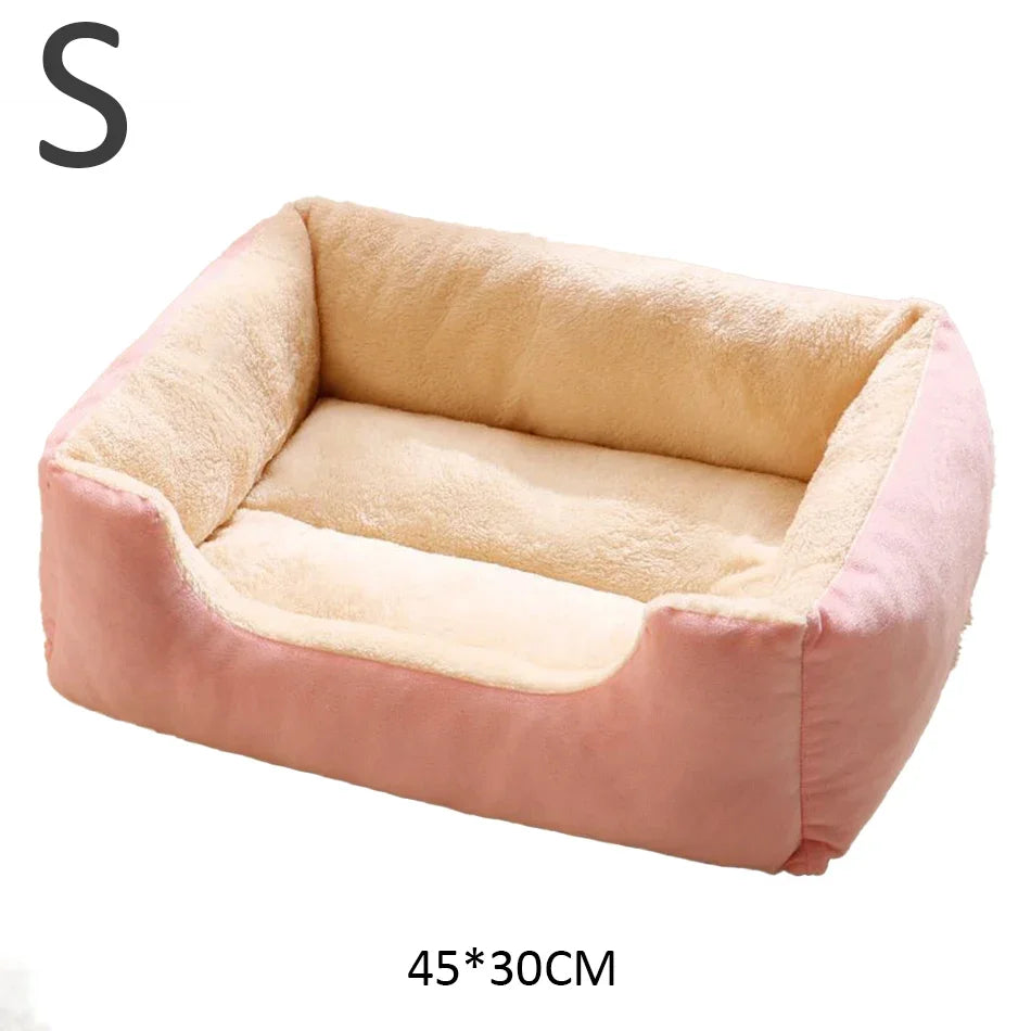 Cat & Small Dog Bed β Soft Cushion Basket House for Pets