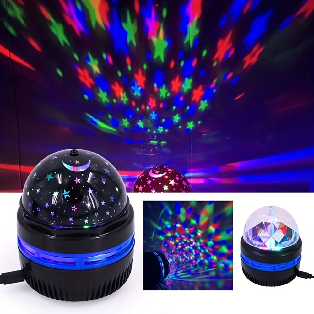 GalaxyGlow โ Starry Sky LED Night Light Projector with Remote & Sound Control