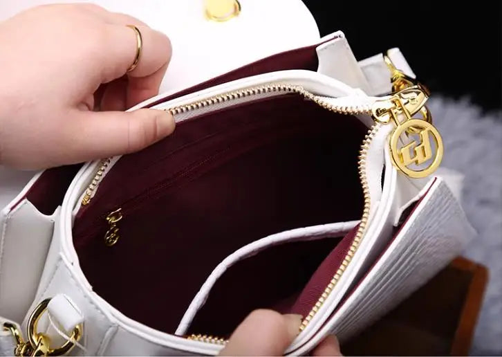 GlimmerSaddle β 2025 Luxury Diamond Leather Crossbody Bag