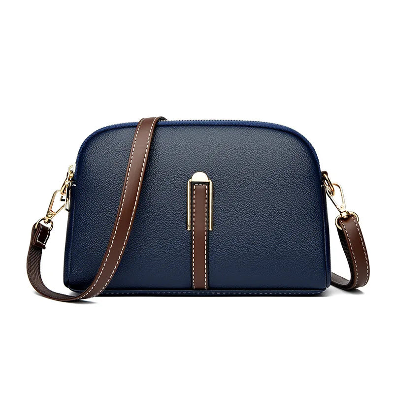 PrimeFlap β Genuine Cowhide Leather Crossbody Shoulder Bag