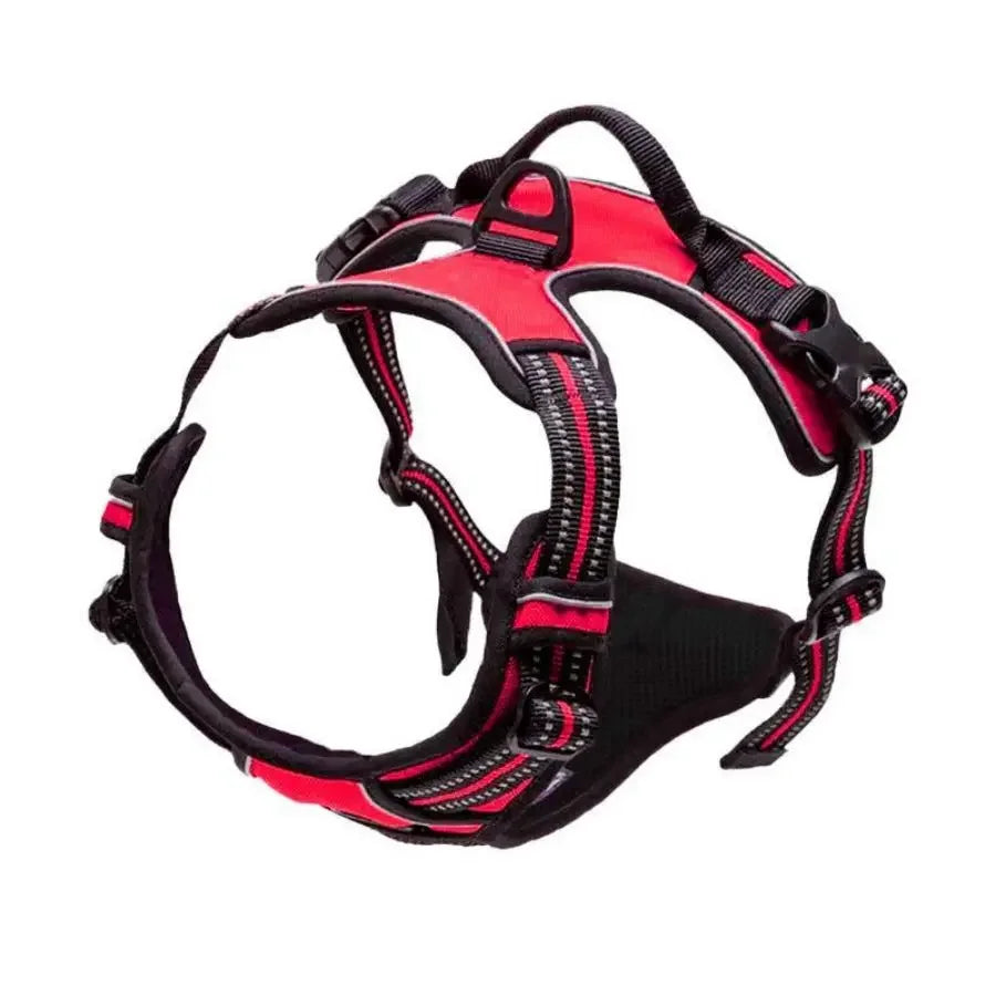 No-Pull Reflective Dog Harness – Front-Clip, Heavy-Duty with Handle for Large Dogs