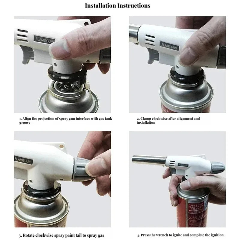 Butane Gas Flame Torch β Auto-Ignition Cooking & Welding Blow Torch