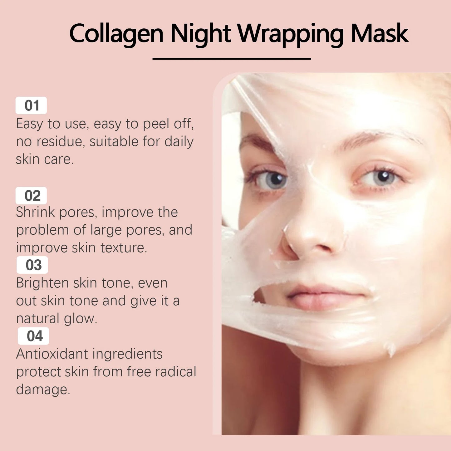 Collagen Mask β Peel-Off Firming & Hydrating Face Treatment