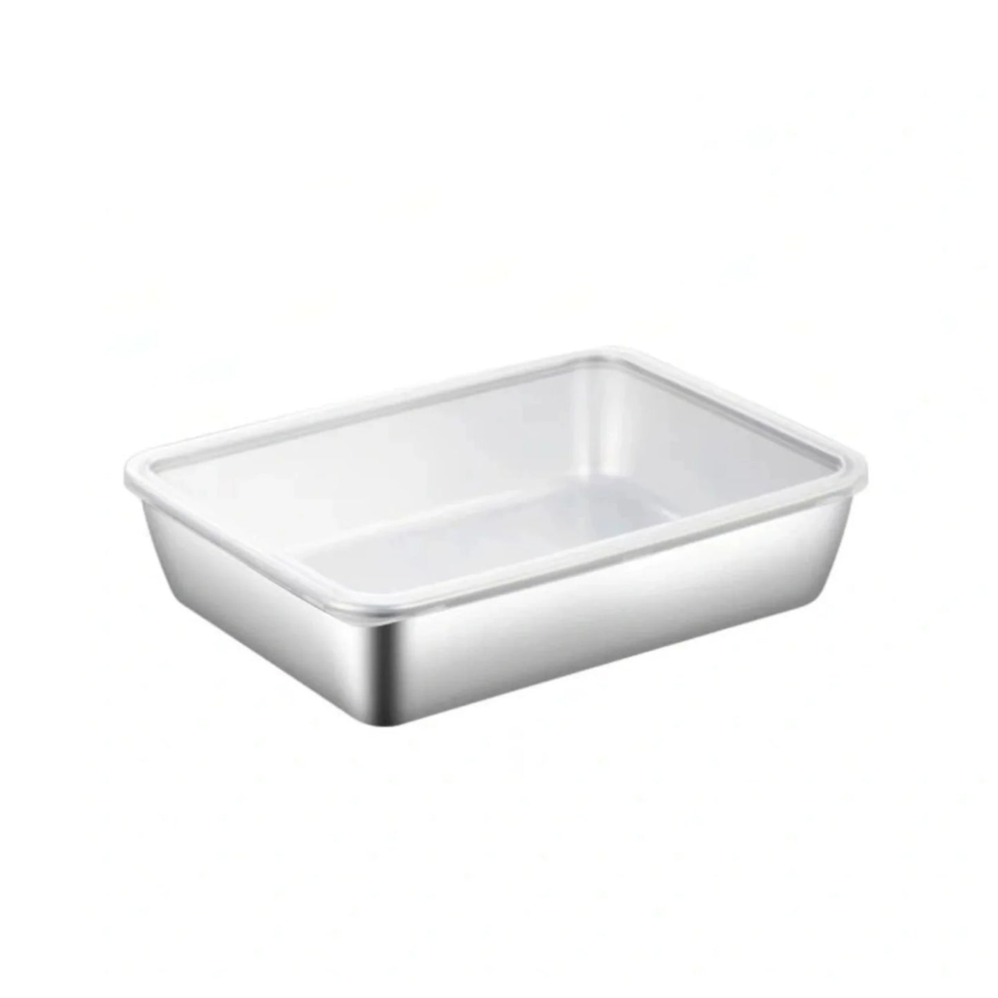 Serving Tray β Stainless Steel Rectangular Food Plate