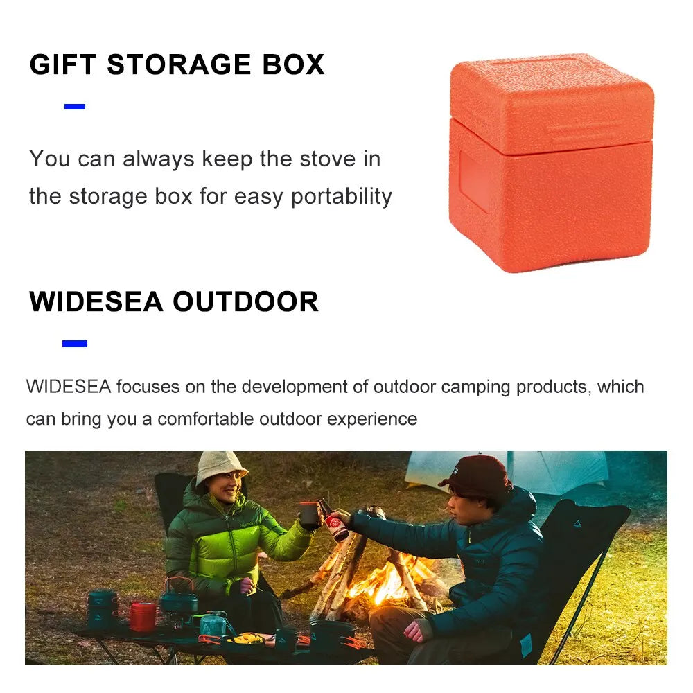 Widesea High-Power Camping Gas Stove β Portable Outdoor Burner for Cooking & BBQ