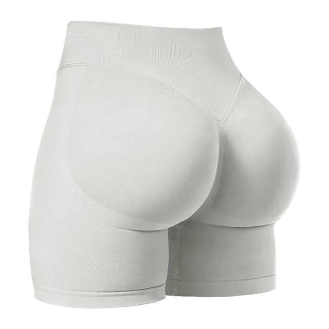 4.5'' Scrunch Bum Impact Gym Shorts β Seamless Ribbed Waist Yoga & Running Shorts