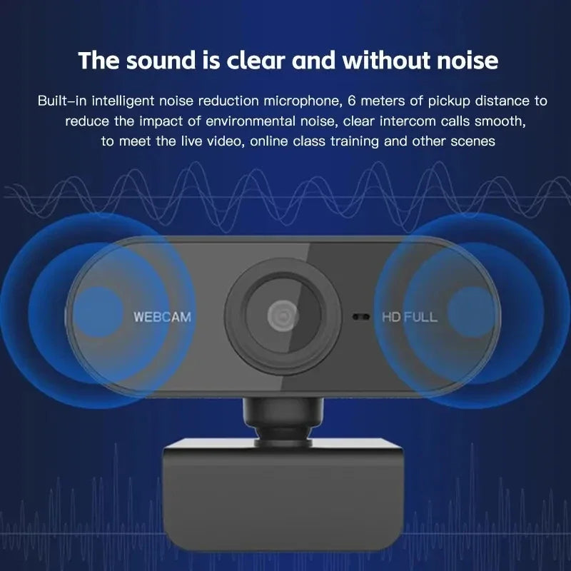 ClearView – 1080P HD Webcam with Microphone & Tripod