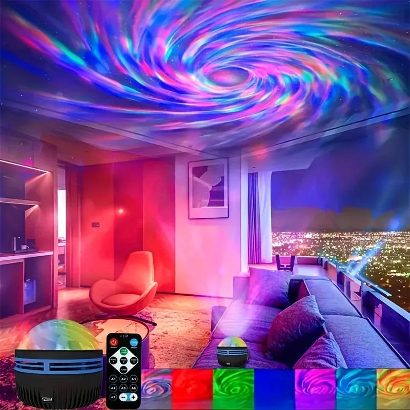 GalaxyGlow โ Starry Sky LED Night Light Projector with Remote & Sound Control