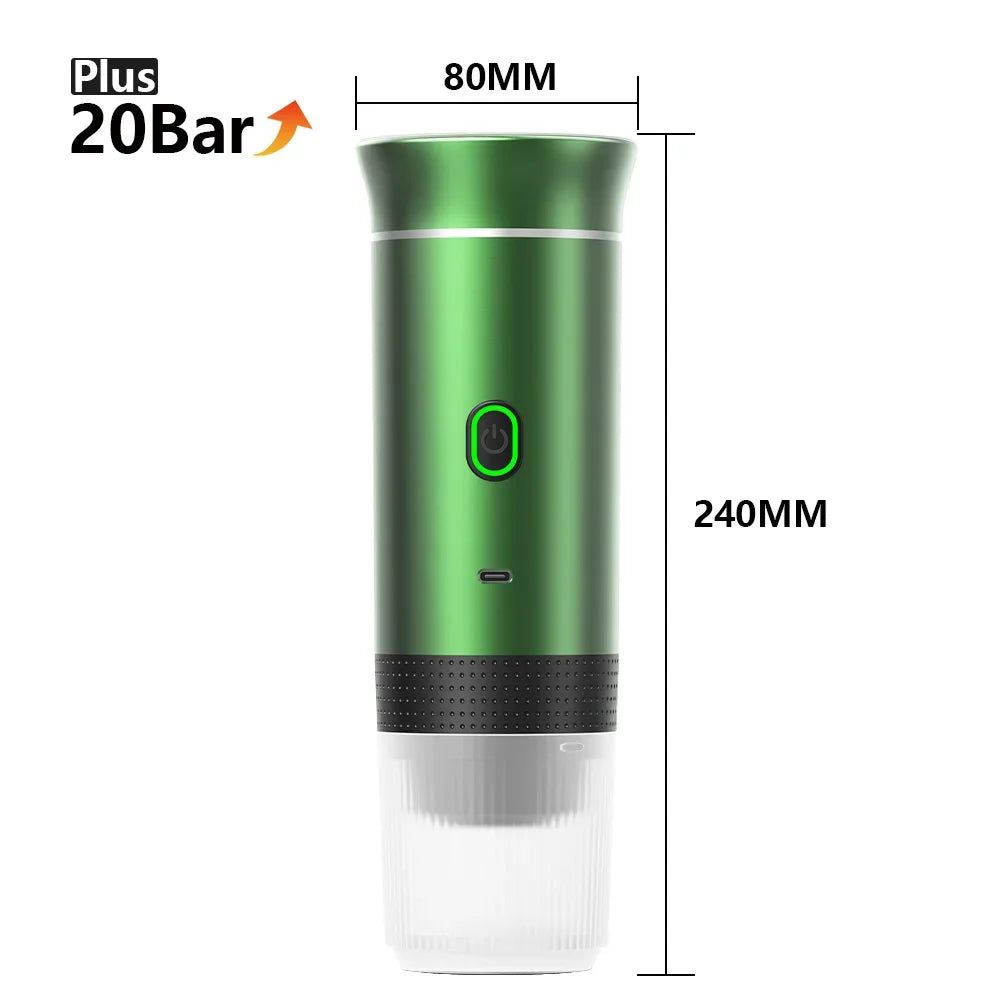Wireless Portable Espresso Maker β 3-in-1 Travel Coffee Machine for Car, Home & Camping