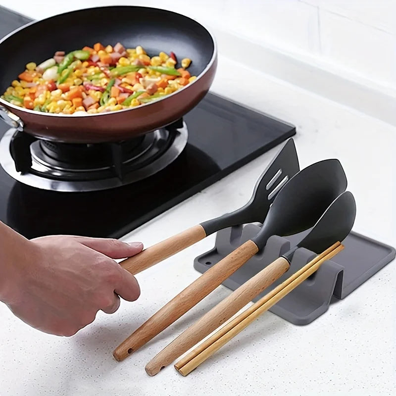Utensil Rest β Non-Slip Silicone Drying Rack for Kitchen Tools