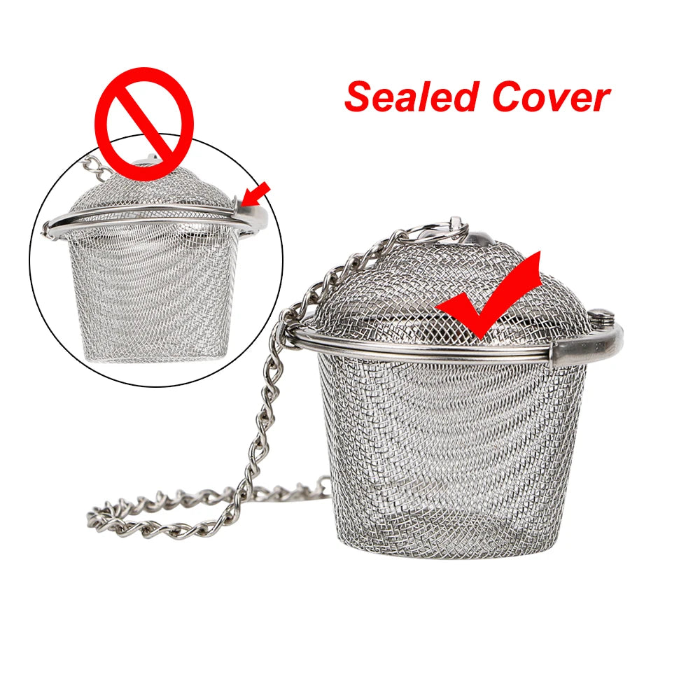 Tea Ball β Stainless Steel Mesh Spice & Herbal Strainer