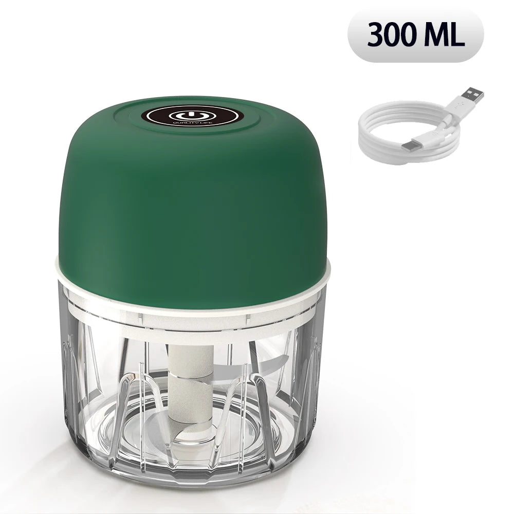 Mini Electric Food Chopper β 300ml Rechargeable Grinder for Garlic, Vegetables & Meat