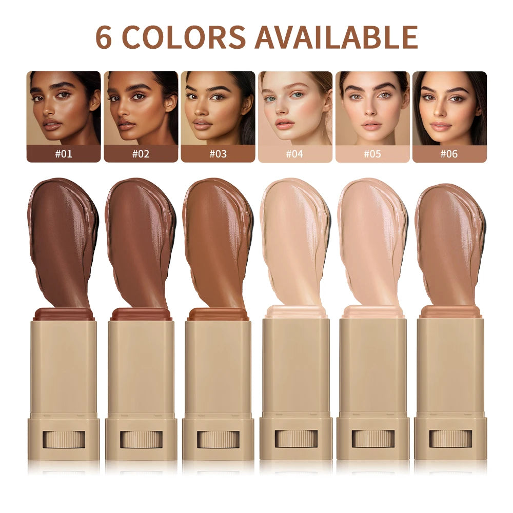 Serum-Infused Foundation Stick β Balm Texture, High Coverage & Skin-Boosting Glow