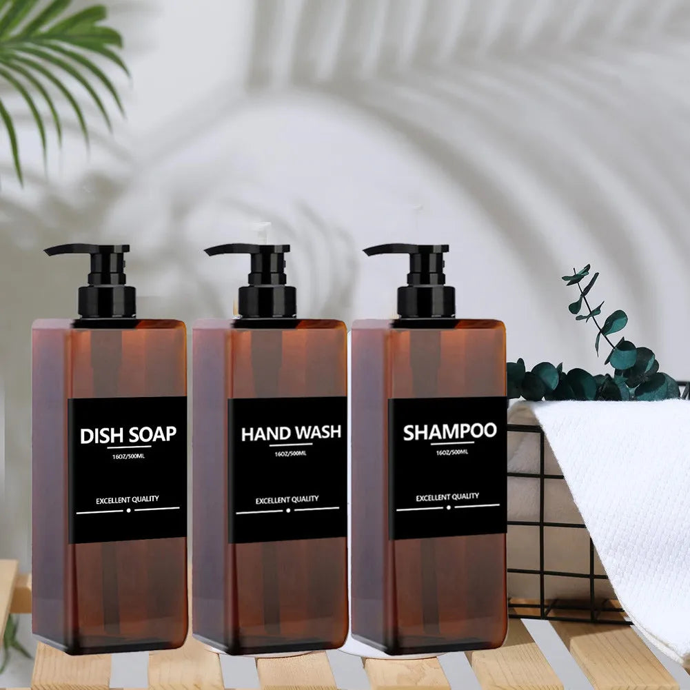 Soap Dispenser β 500ml Refillable Bottle with Labels