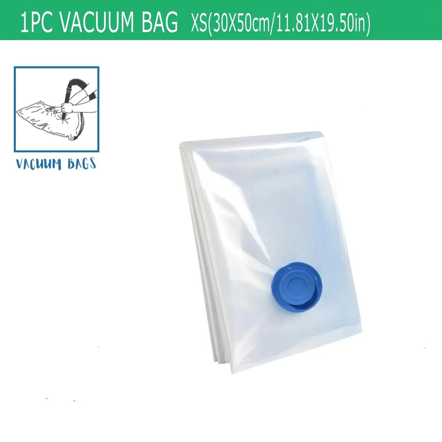 Vacuum Storage Bags for Clothes & Bedding β Space-Saving Organizer (Pump Not Included)