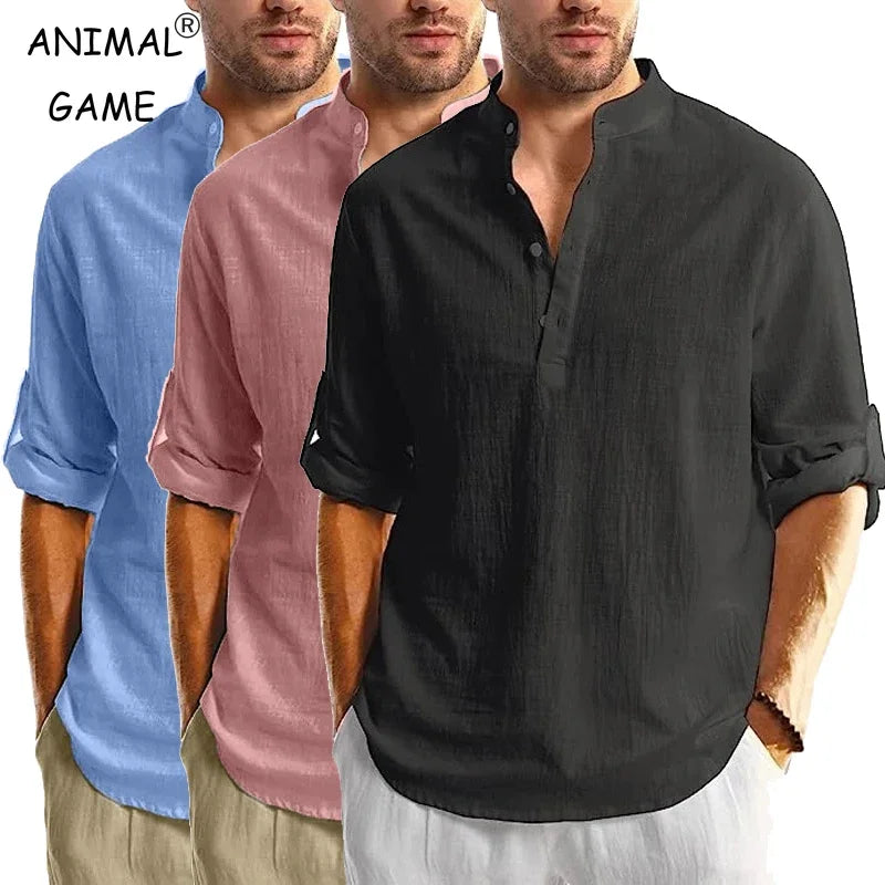FlexHenley – Long Sleeve Cotton Polo Tee
