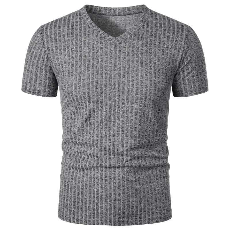 RibMax V-Tee – Stretch Muscle Fit T-Shirt