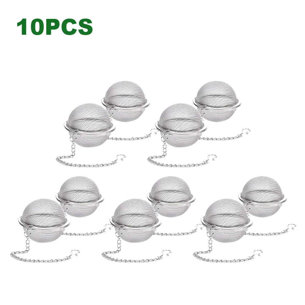 Tea Infuser β Stainless Steel Mesh Ball with Chain