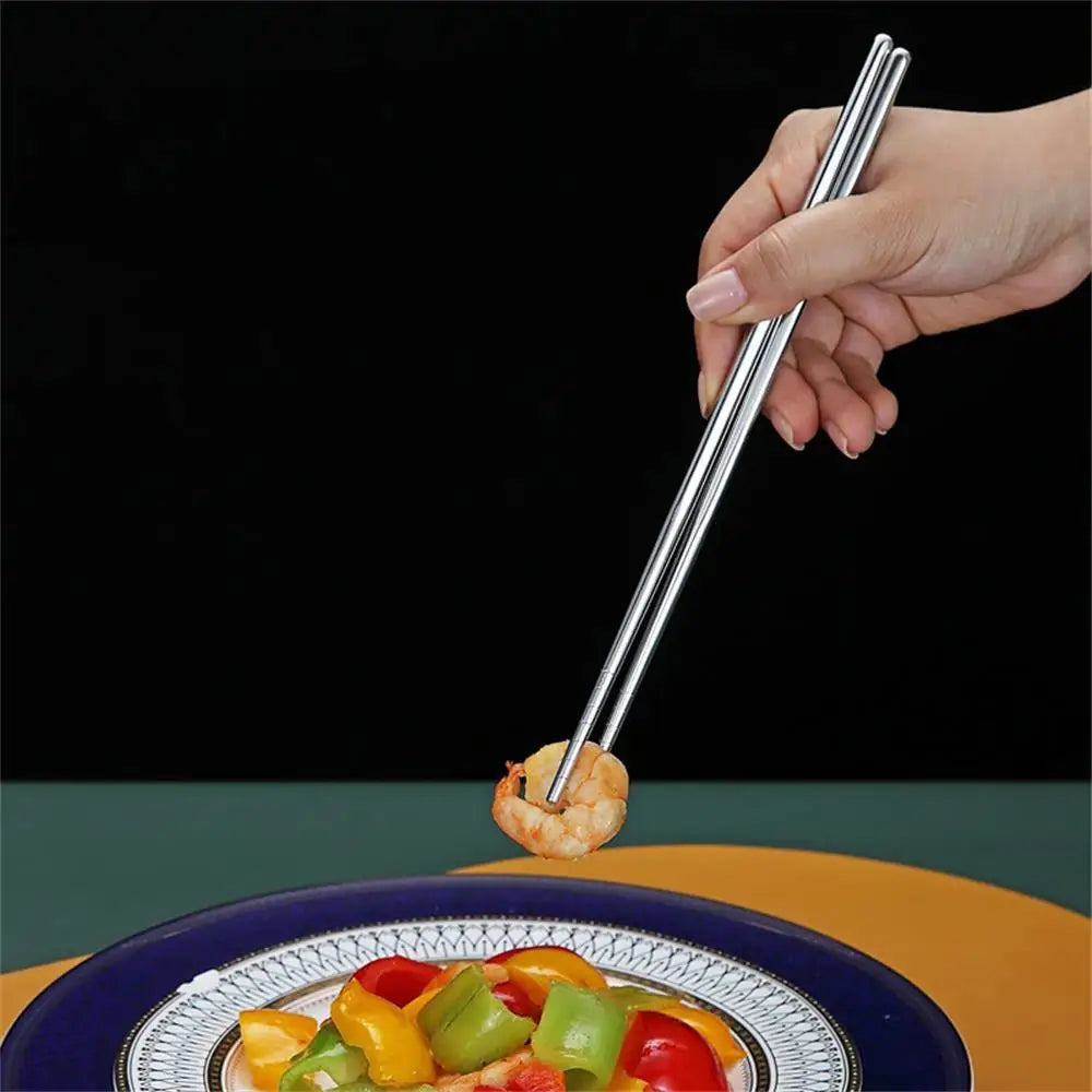 Chopsticks Set β Anti-Slip Metal Reusable Sticks (1β5 Pairs)