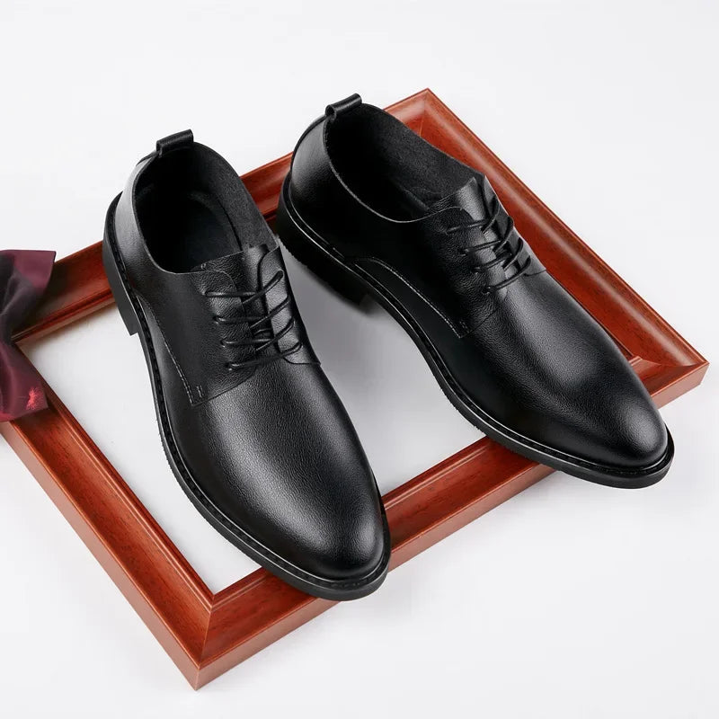 FlexDerby – Men’s Soft Sole Leather Office Shoes