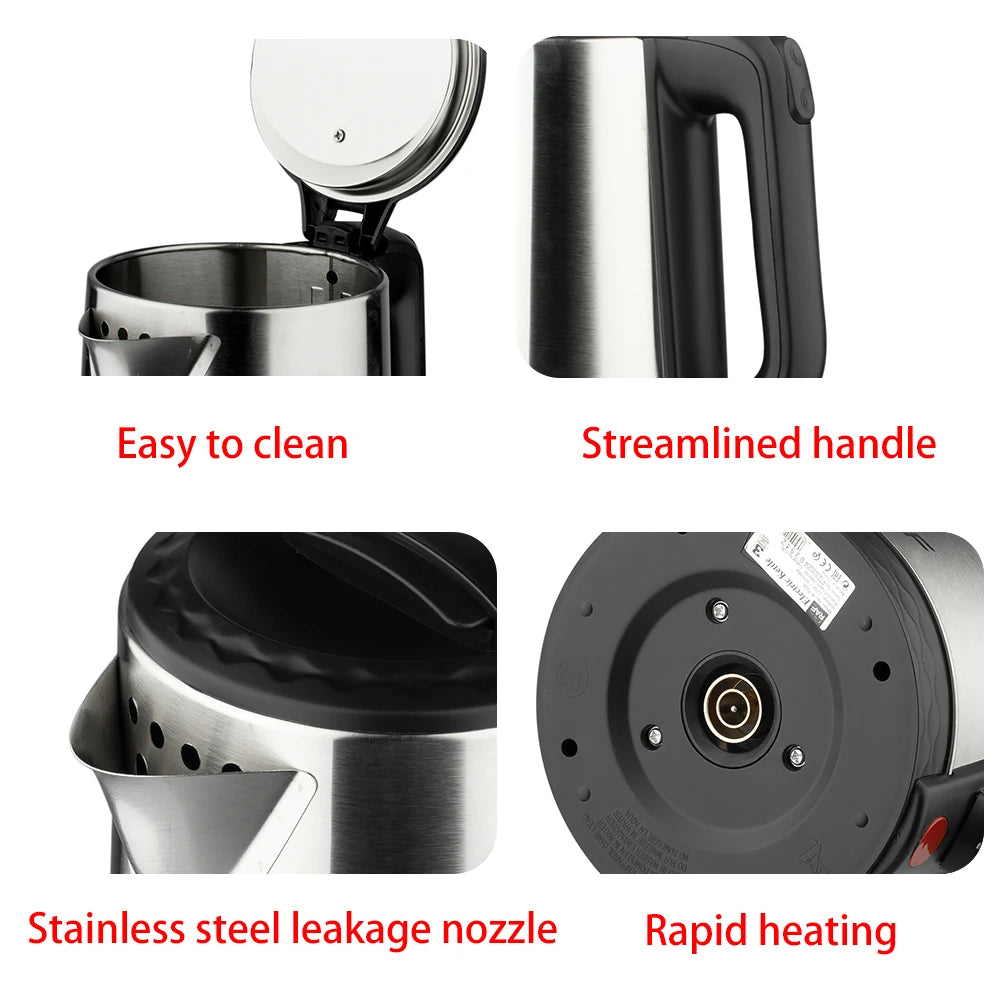 2.3L Electric Stainless Steel Kettle β Smart Thermo Pot for Tea, Coffee & Samovar Use